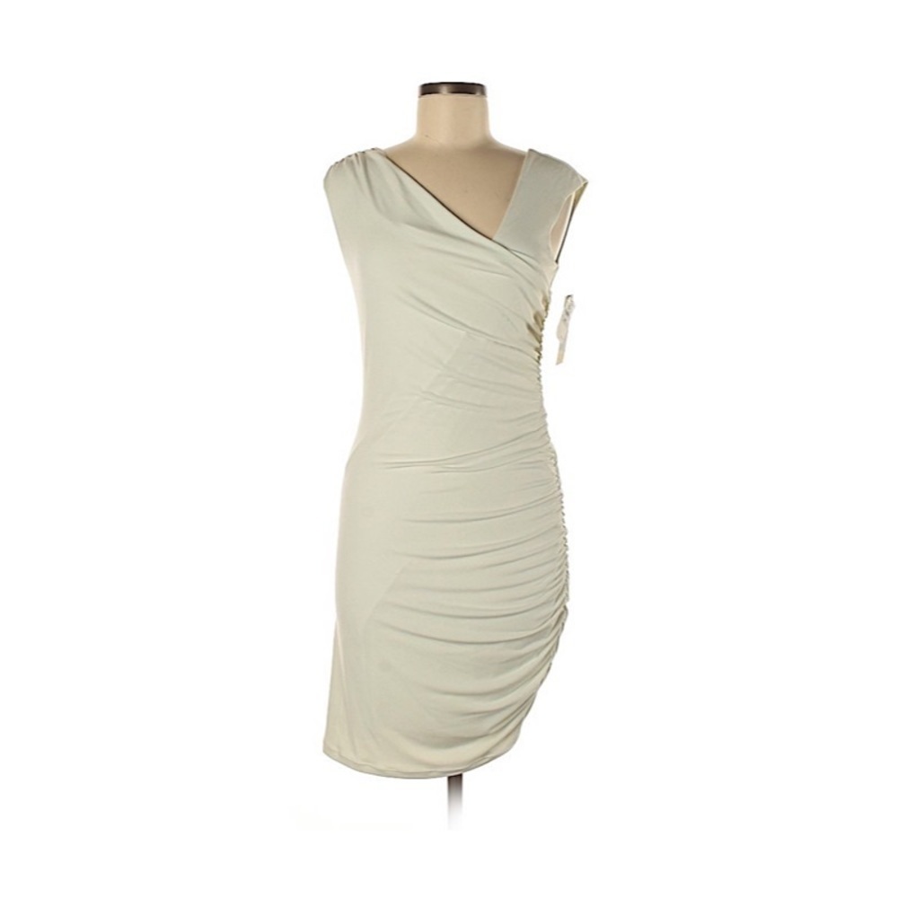 Graham & Spencer asymmetric ruched jersey knit dress NWT - Picture 1 of 8